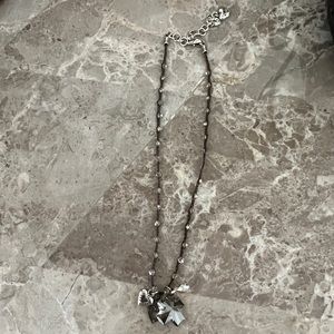 brighton rope necklace with gemstones